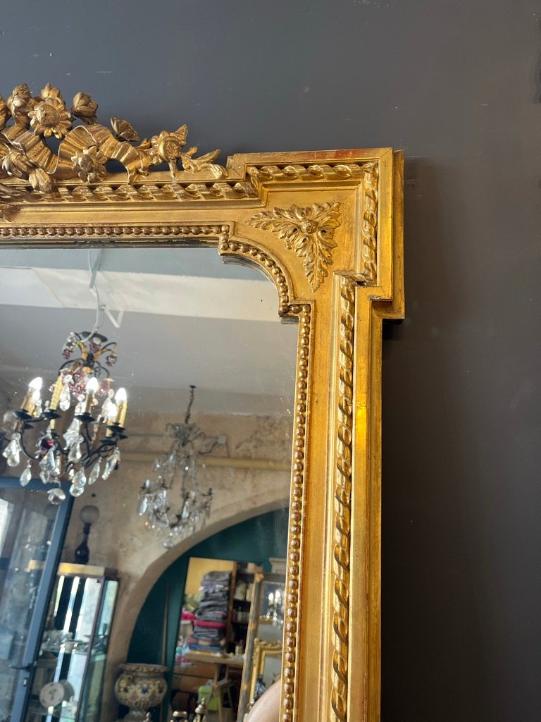 1900s Louis XVI-style Mirror, 138 X 99 Cm-photo-5