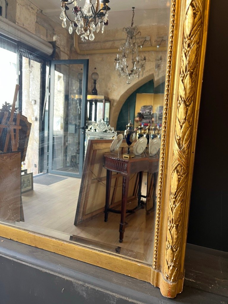 Large miroir 1930 style louis XVI 183 X 135 CM-photo-1