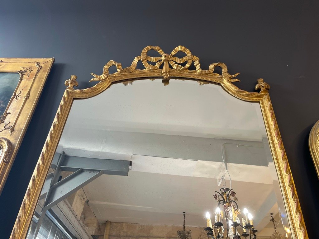 Large Mirror With A Tied Ribbon, 195 X 115 Cm-photo-2