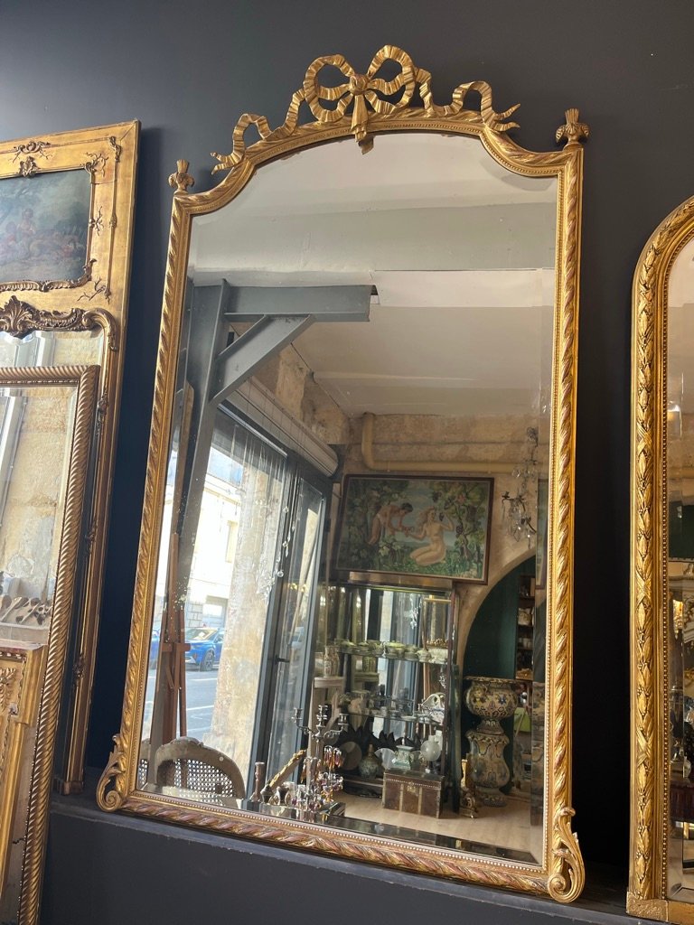 Large Mirror With A Tied Ribbon, 195 X 115 Cm-photo-4