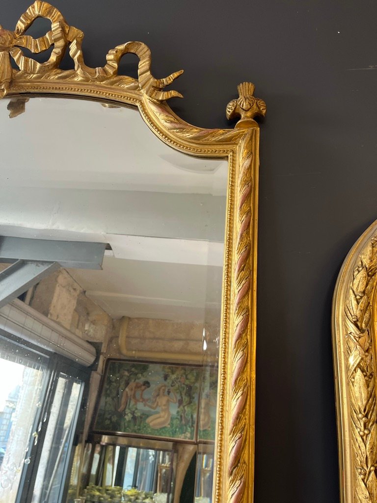 Large Mirror With A Tied Ribbon, 195 X 115 Cm-photo-7