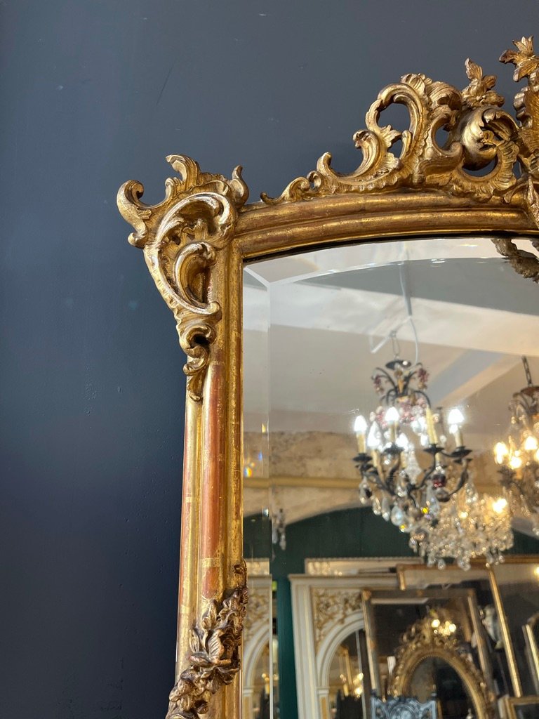 1900s Louis XV-style Mirror, 151 X 91 Cm-photo-4