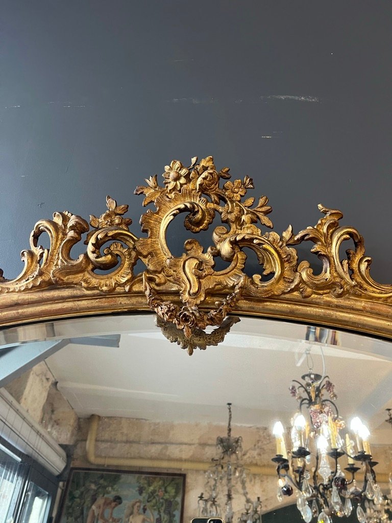 1900s Louis XV-style Mirror, 151 X 91 Cm-photo-6