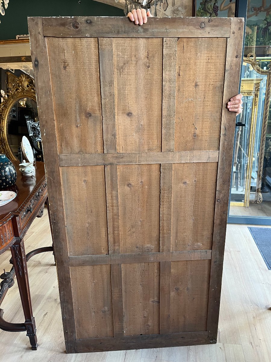 19th-century Rope-twist Mirror, 172 X 88 Cm-photo-8
