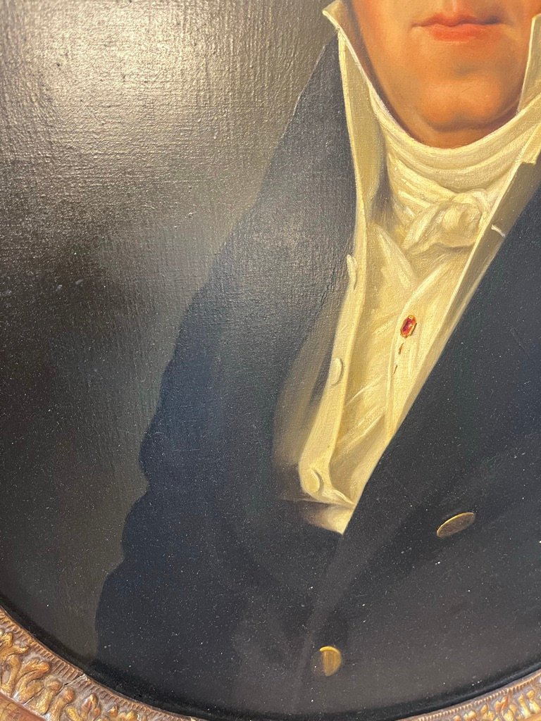 HST portrait d'homme de qualité vers 1830-photo-2