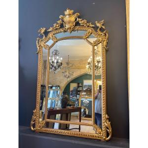 Miroir à parecloses Napoléon III 180 X 115 CM