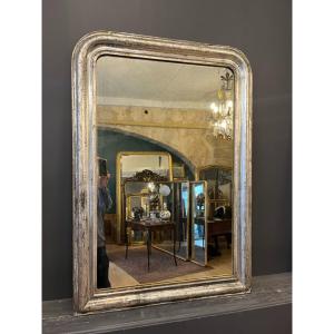 Louis Philippe Silver Mirror 121 X 84 Cm