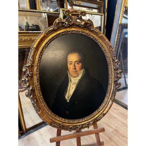 HST portrait d'homme de qualité vers 1830