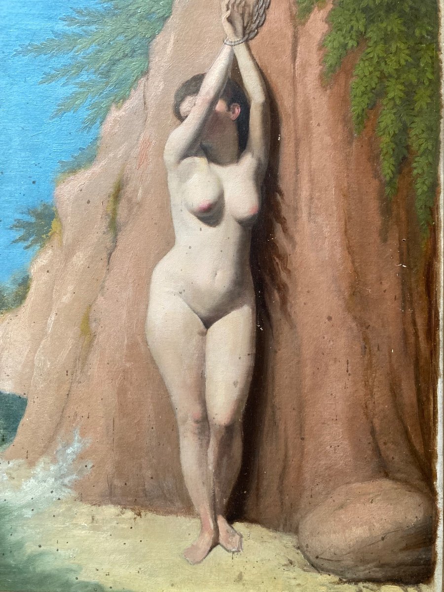 Andromeda. Oil Sketch From The End Of The 19th Century.-photo-4