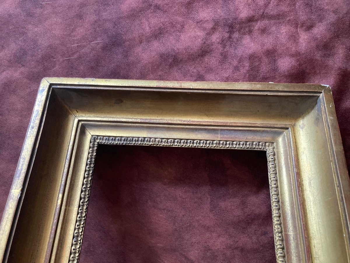 18th Century Frame In Golden Wood-photo-2