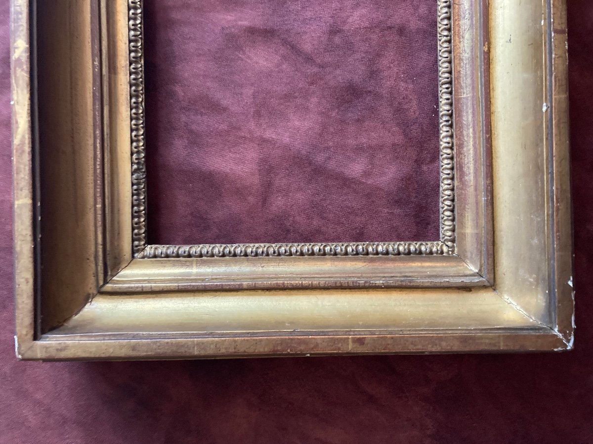 18th Century Frame In Golden Wood-photo-3