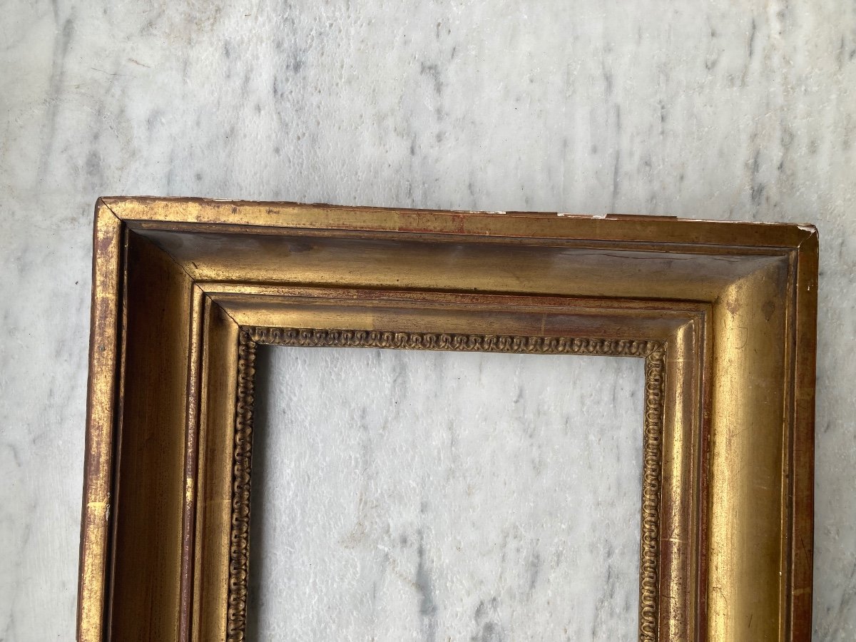 18th Century Frame In Golden Wood-photo-5