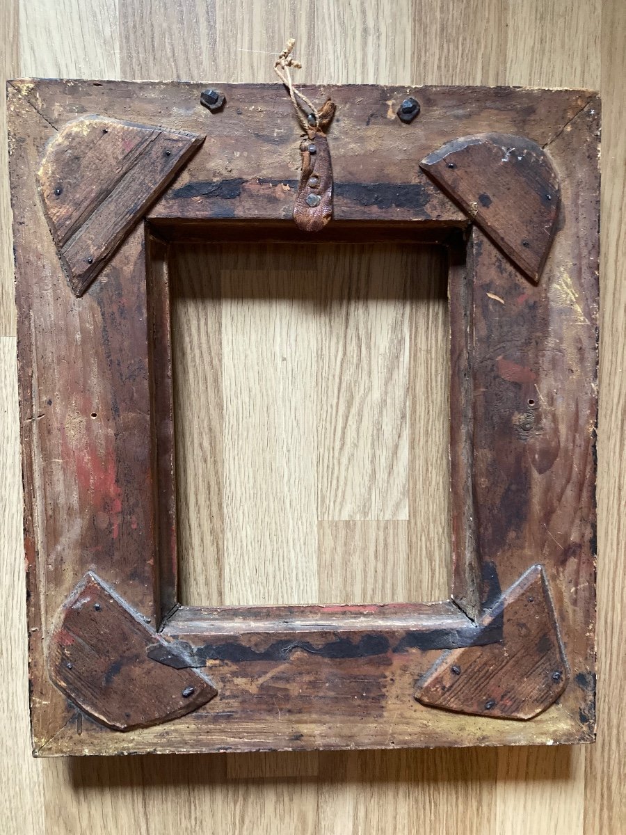 17th Century Frame With Inverted Profile. Italy Or Spain? To Patinate.-photo-4