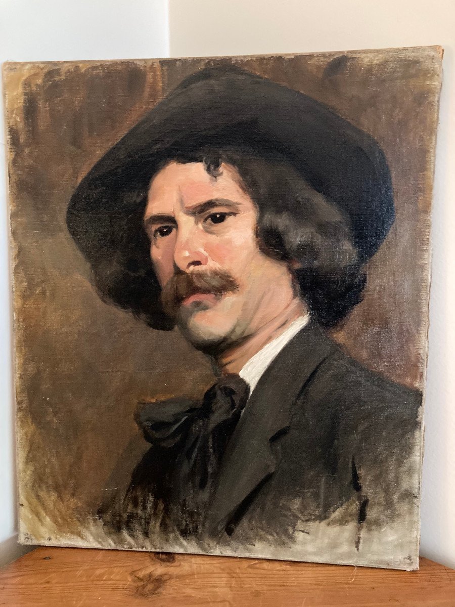 Portrait d' Artiste Peintre Vers 1900.-photo-6