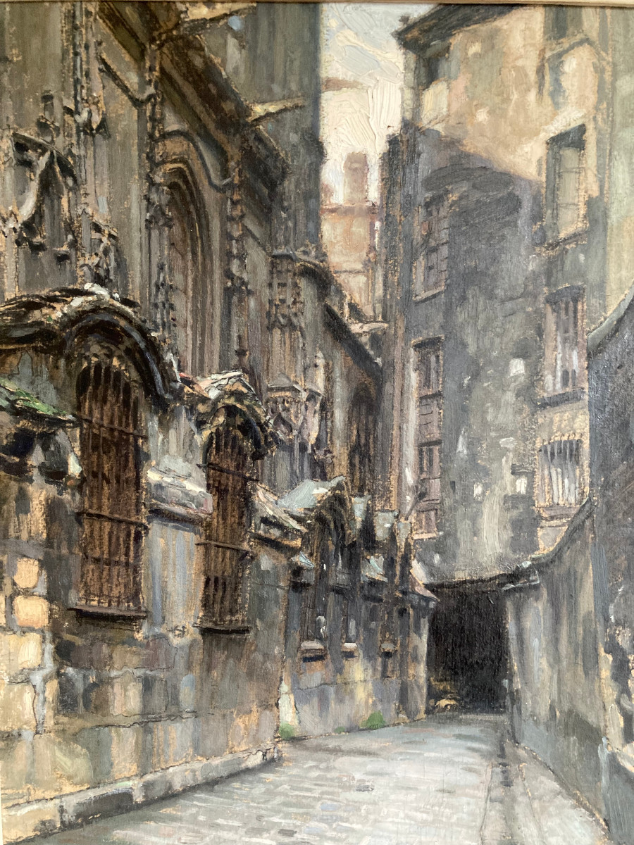 The Charnel Houses Of The Church Of Saint-gervais-saint-protais. In Simas.-photo-1