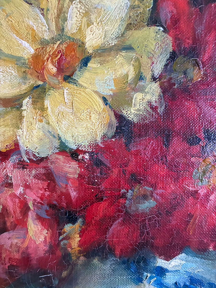 Dahlias. Marcel De Chollet. (1855-1924).-photo-5