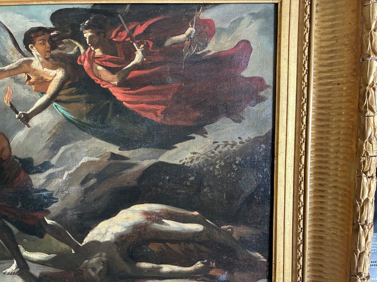  Suiveur de Pierre Paul Prud'hon." La Justice et la Vengeance divine poursuivant le Crime". -photo-2