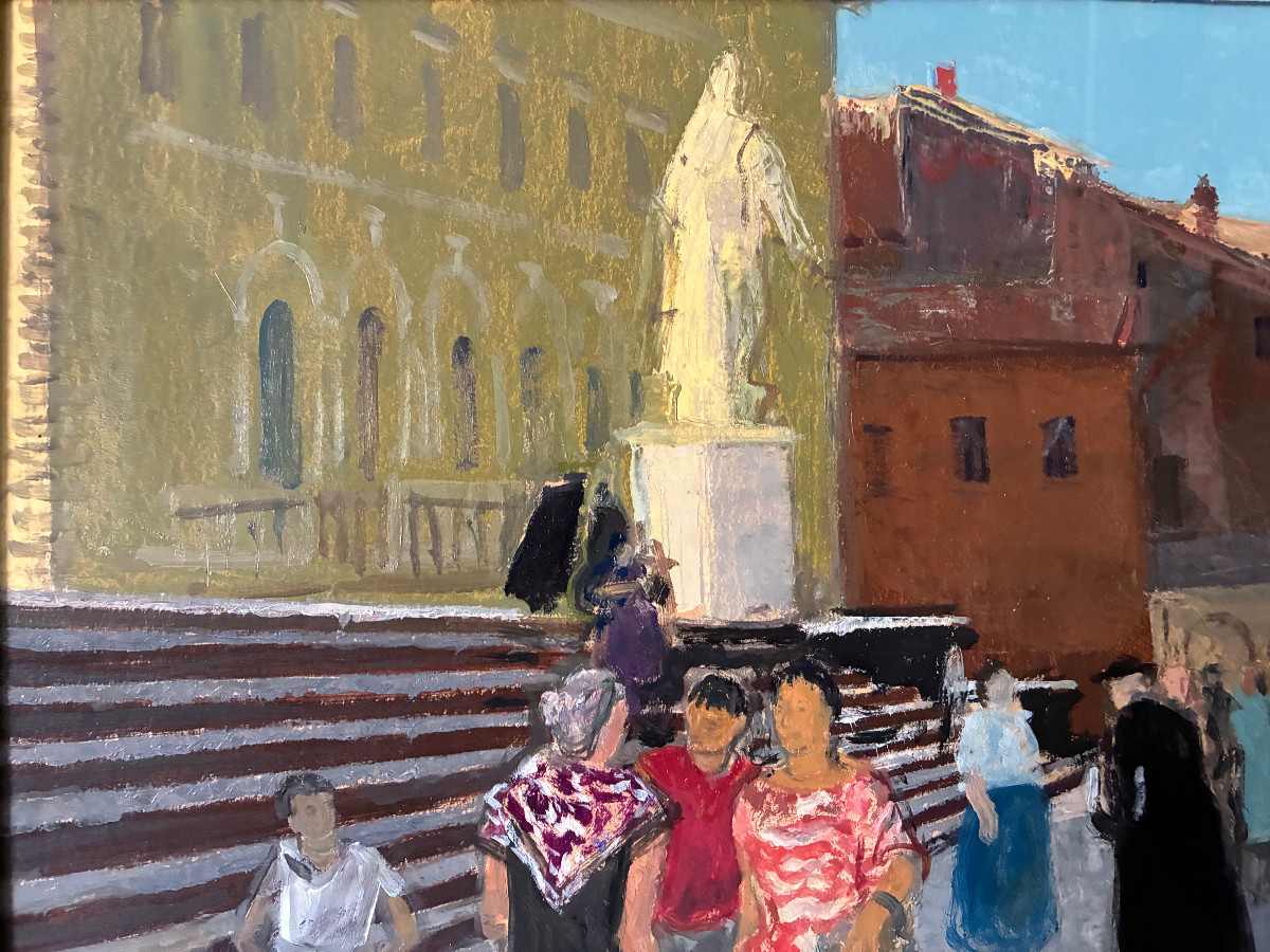 Ville Italienne animée. Adrien HOLY. 1949.-photo-6