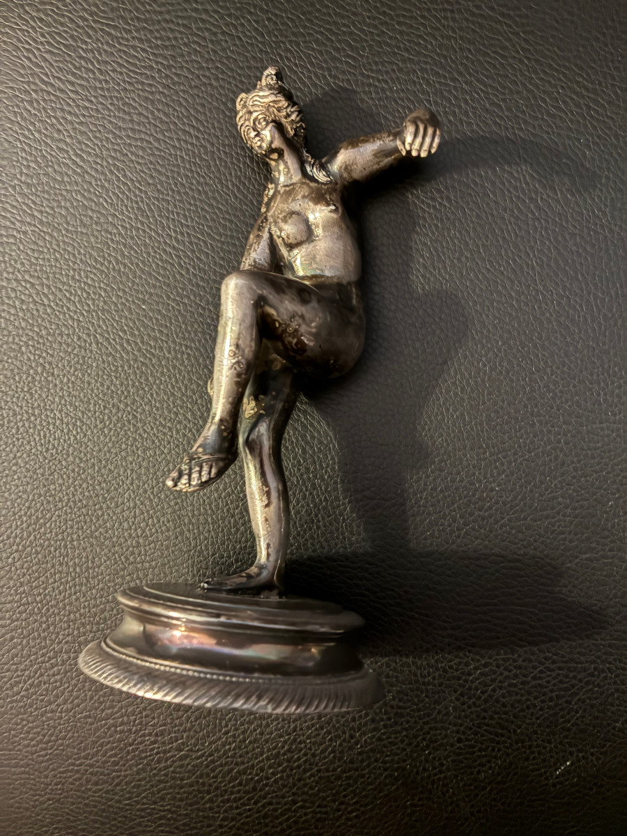 Aphrodite. Silvered Bronze, 19th Century, After The Antique.-photo-2