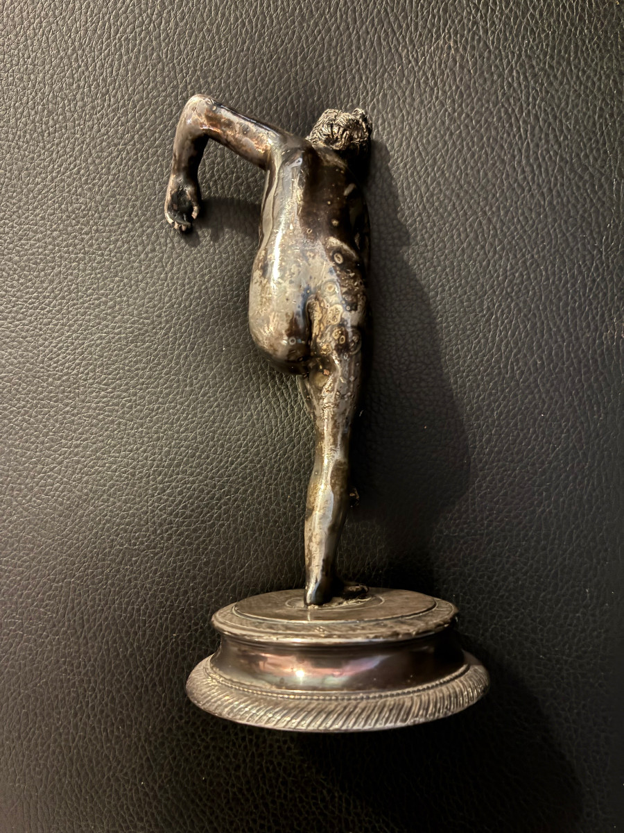 Aphrodite. Silvered Bronze, 19th Century, After The Antique.-photo-1