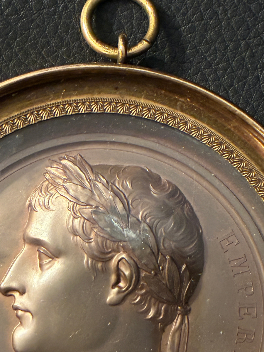 Medal. Profile Of Napoleon The Emperor. Signed Andrieu. F-photo-4