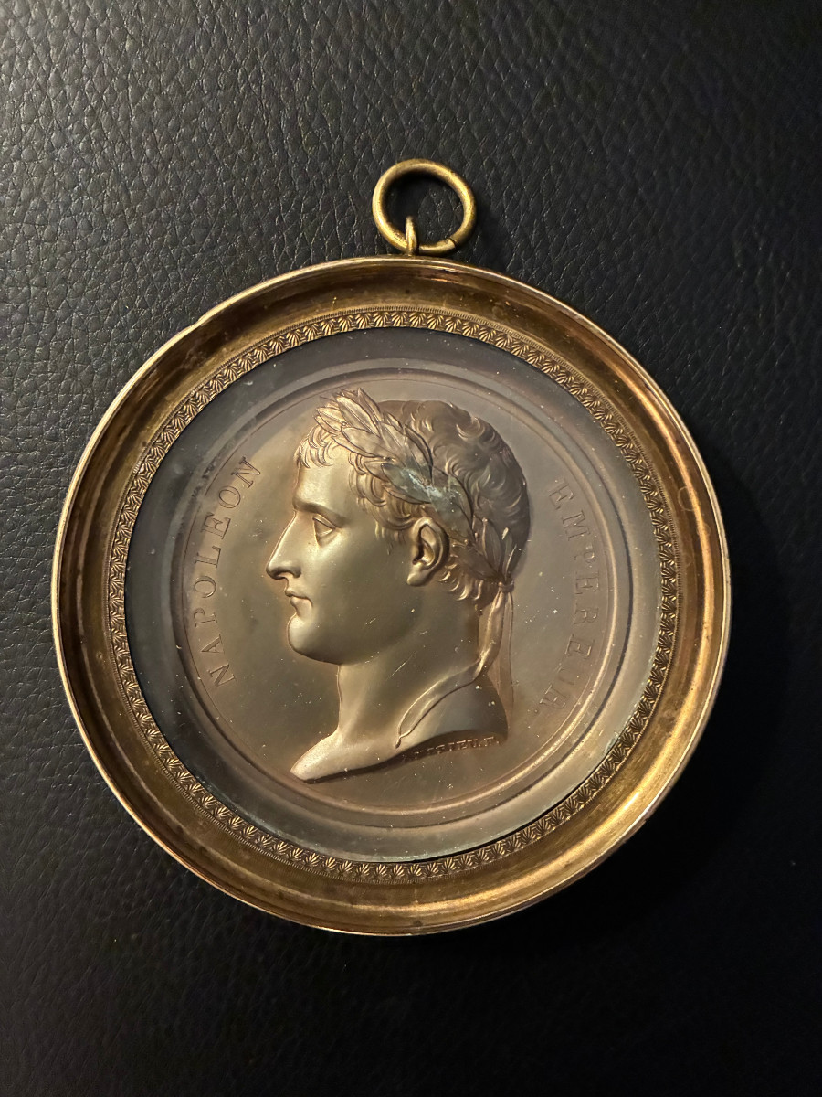 Medal. Profile Of Napoleon The Emperor. Signed Andrieu. F