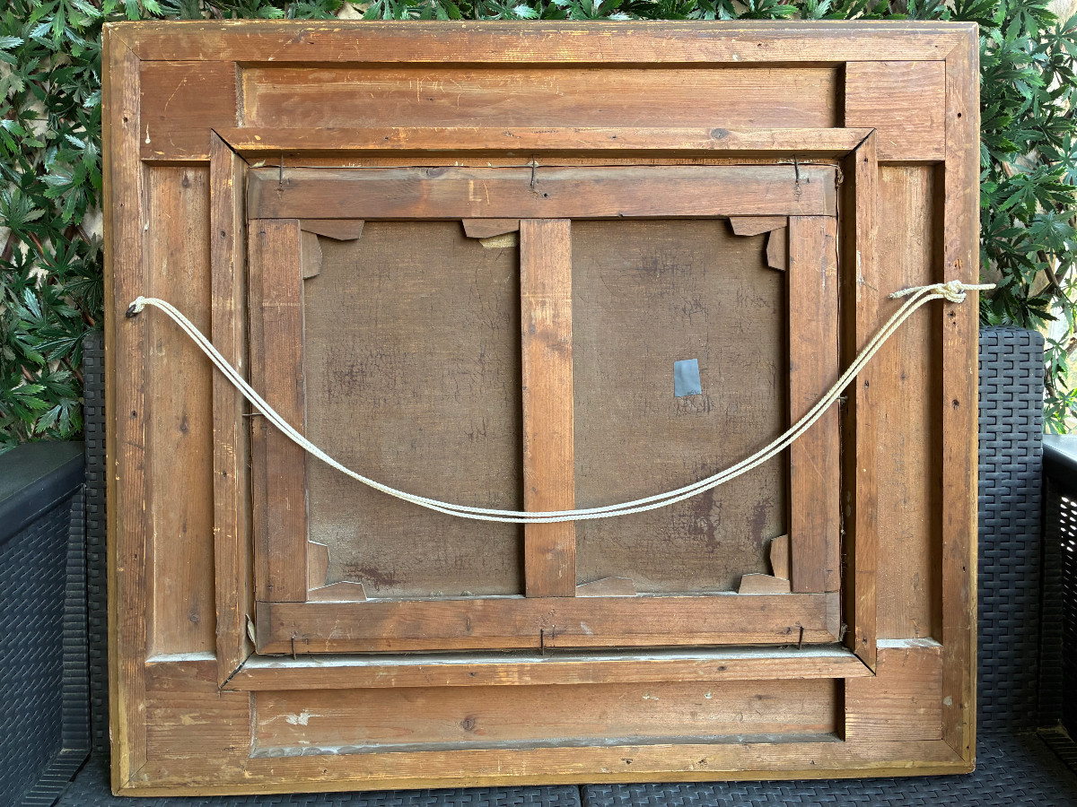 Paysage XIXème. Huile sur toile. Ecole de Barbizon.-photo-5