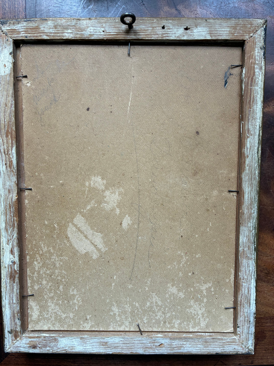 Petite scène de marché postimpressionniste. René de Baugnies. Ecole Belge.-photo-8