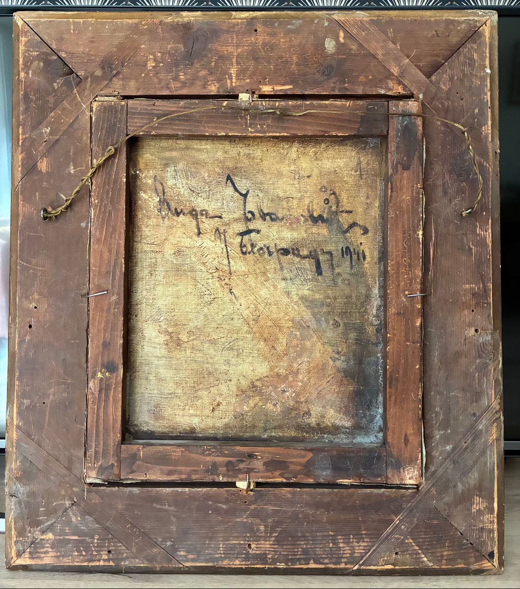 Oil On Canvas. Oriental Portrait. 20th Century.-photo-6