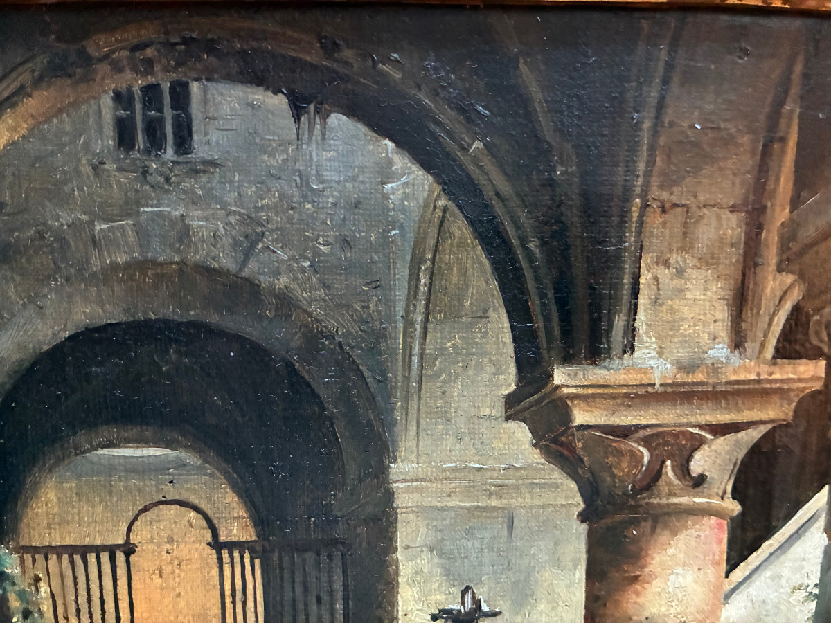 Intérieur de chateau animé . LESAINT. -photo-2