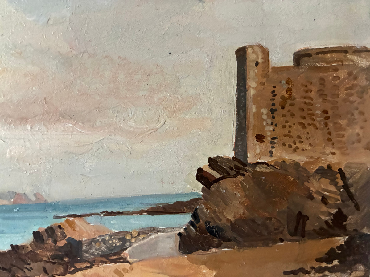 Edmond Céria. Saint Malo. Le port du petit Bé.-photo-2