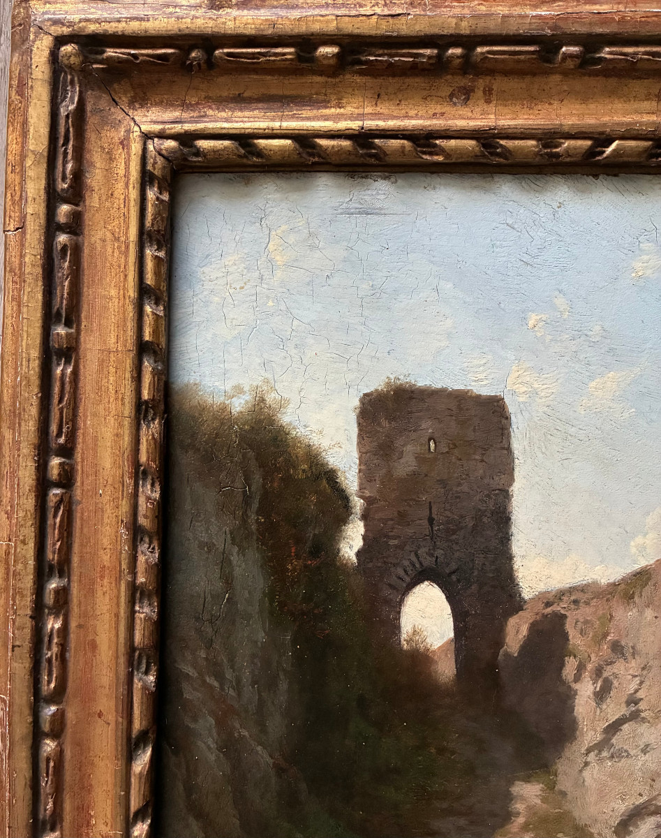 Le Passage sous la tour. CASTAN Gustave. (1823-1892).-photo-5