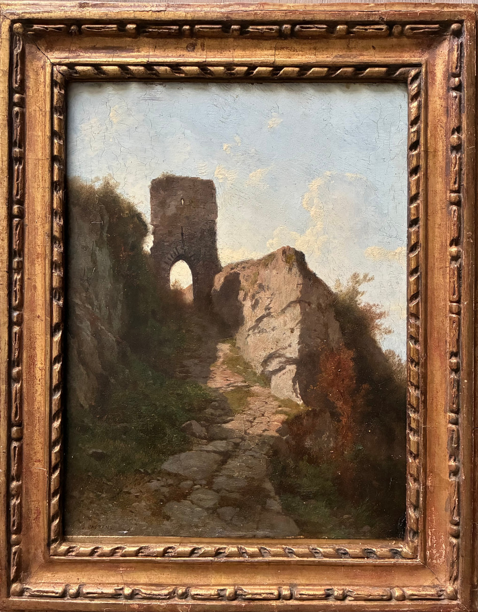 Le Passage sous la tour. CASTAN Gustave. (1823-1892).-photo-7