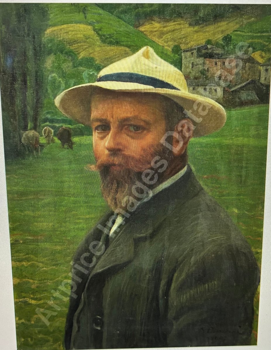 Le repos à l' ombre des arbres. PANERAI Ruggero.( 1862-1923). Ecole Italienne.-photo-7