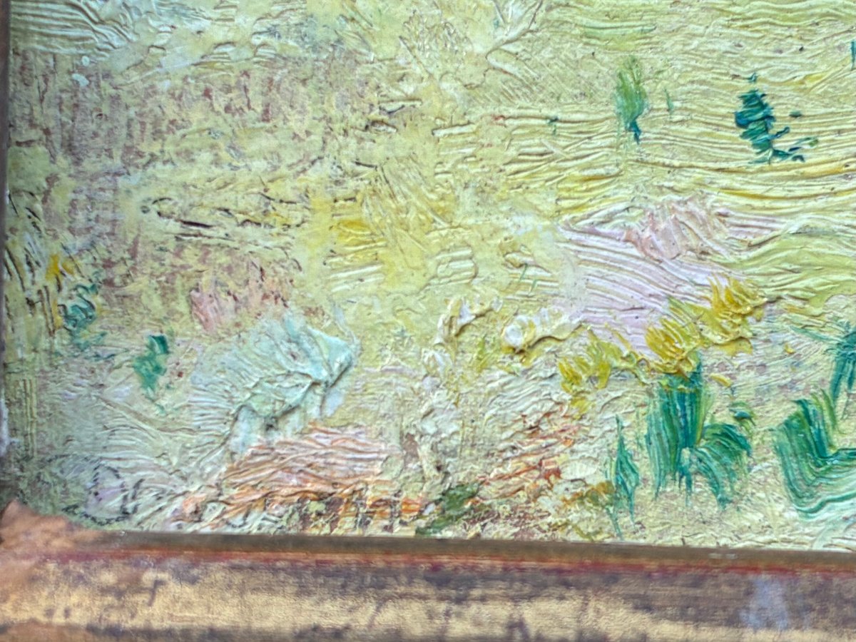 Impressionist Landscape By Théodore Douzon (1829–1914).-photo-3