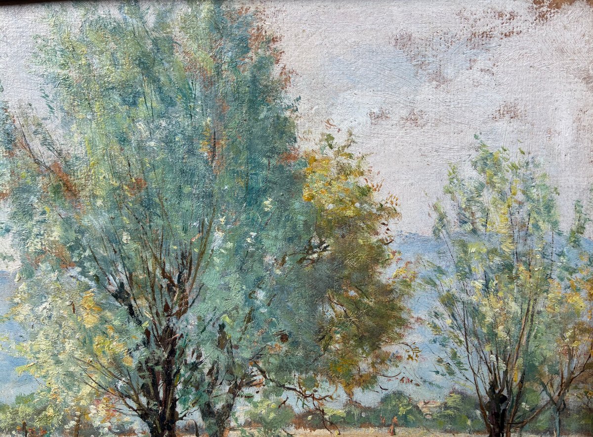 Impressionist Landscape By Théodore Douzon (1829–1914).-photo-2