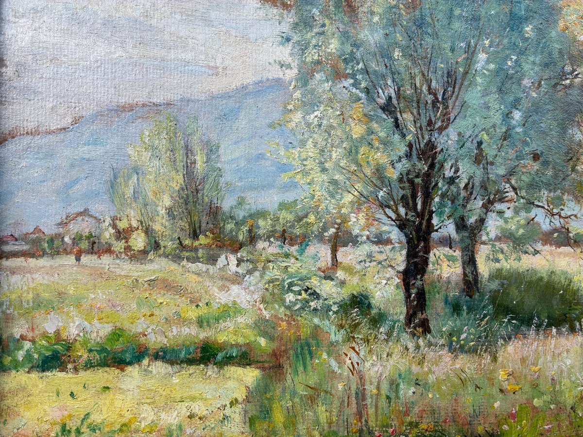 Impressionist Landscape By Théodore Douzon (1829–1914).-photo-8