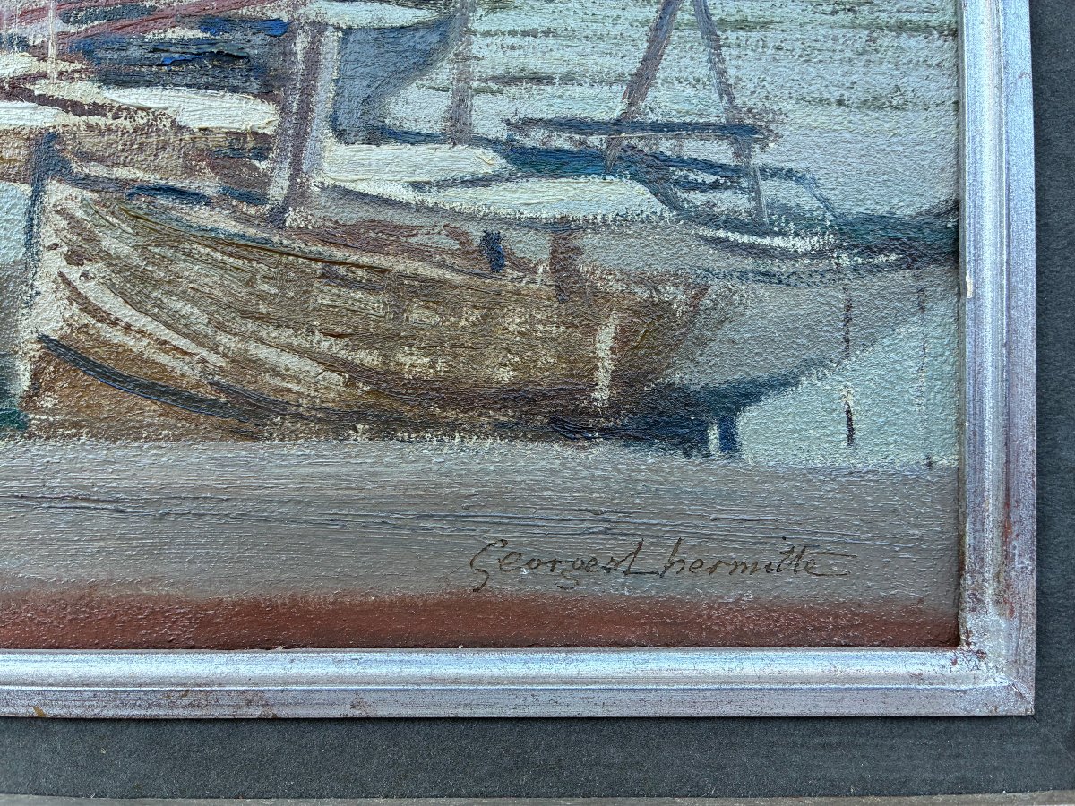 Le port du Pouliguen par Georges Lhermitte.-photo-3