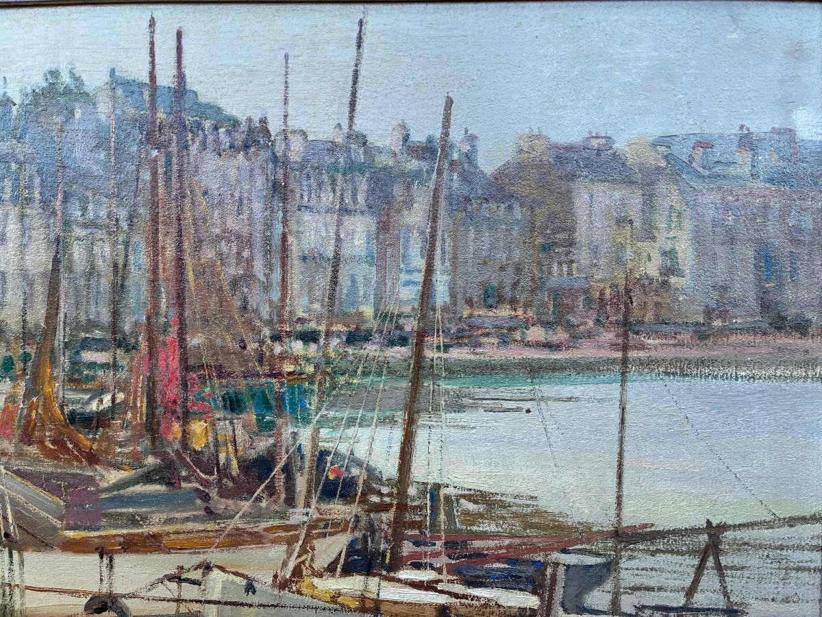 Le port du Pouliguen par Georges Lhermitte.-photo-2