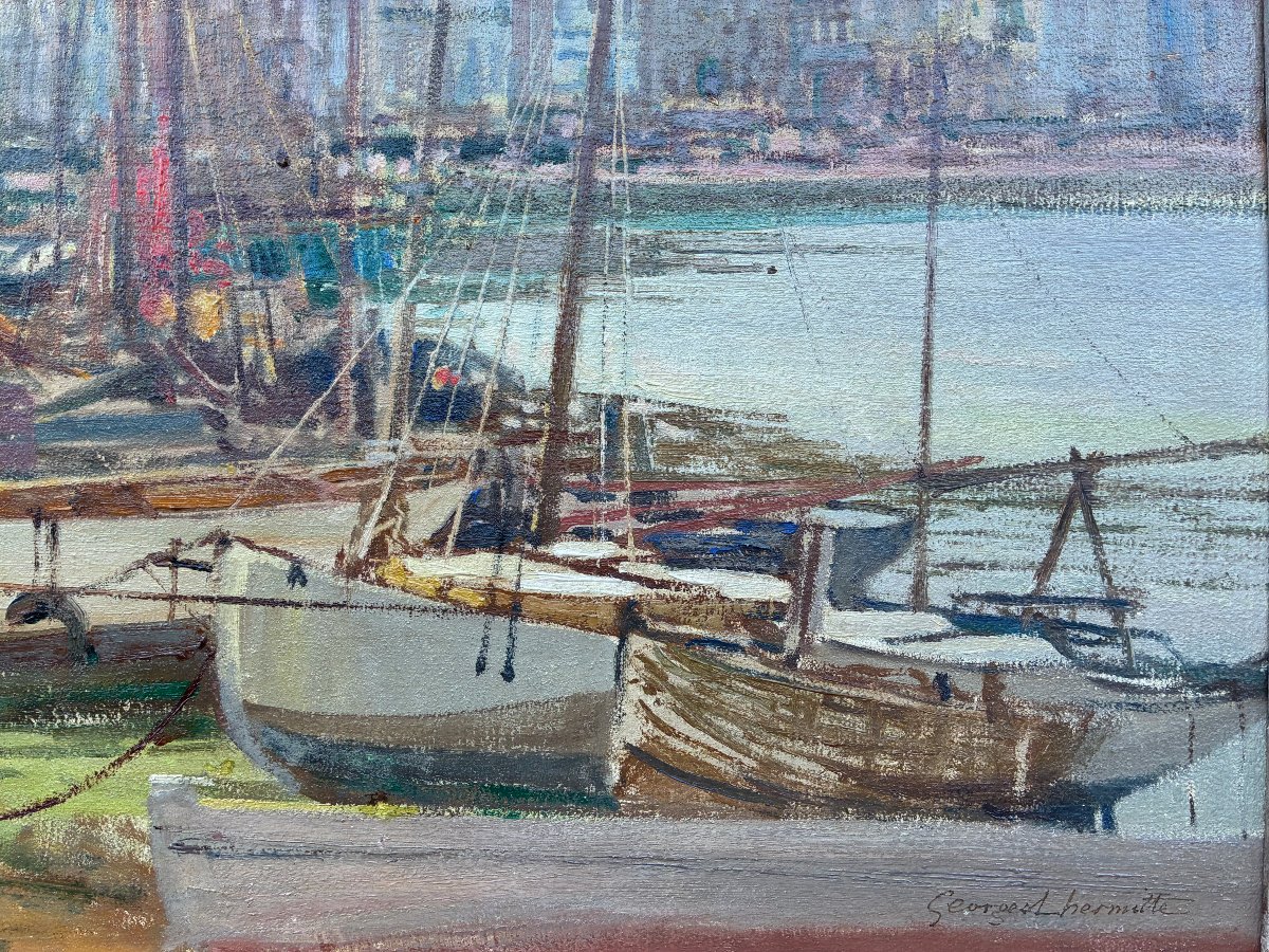 Le port du Pouliguen par Georges Lhermitte.-photo-3