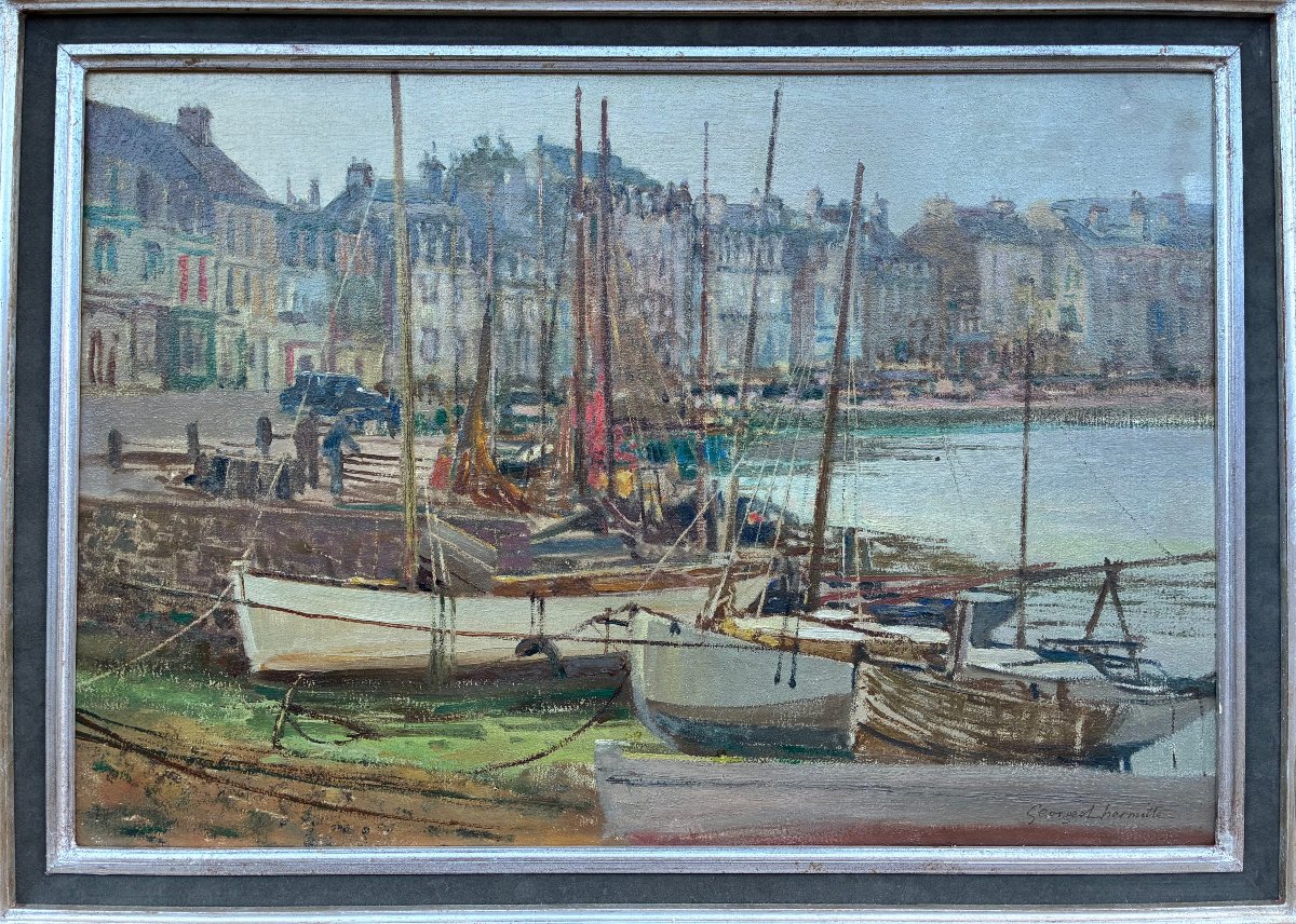 Le port du Pouliguen par Georges Lhermitte.