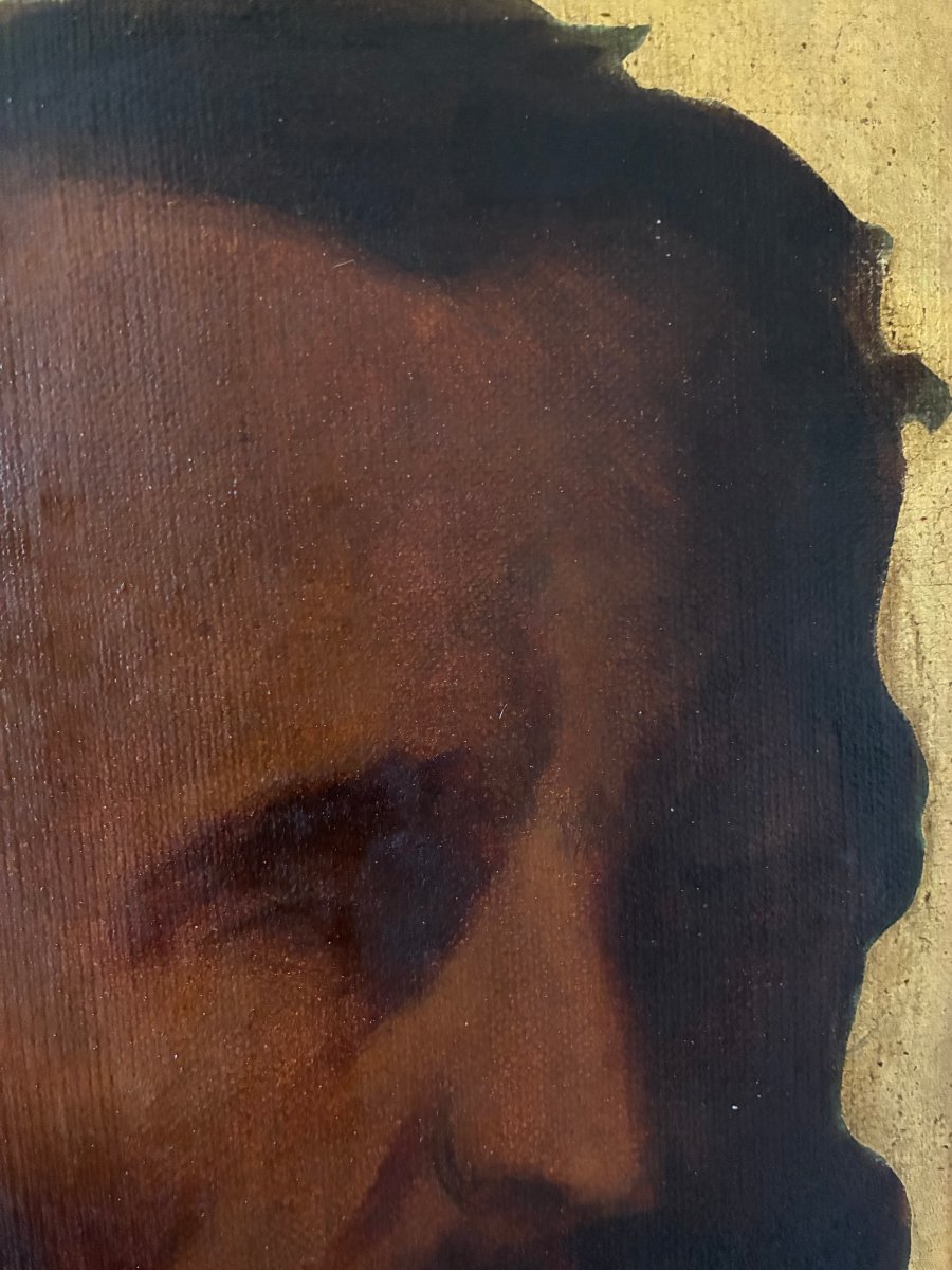 Dans " la remise des clés à Saint Pierre ". Etude de Saint Paul d' après Ingres.-photo-1