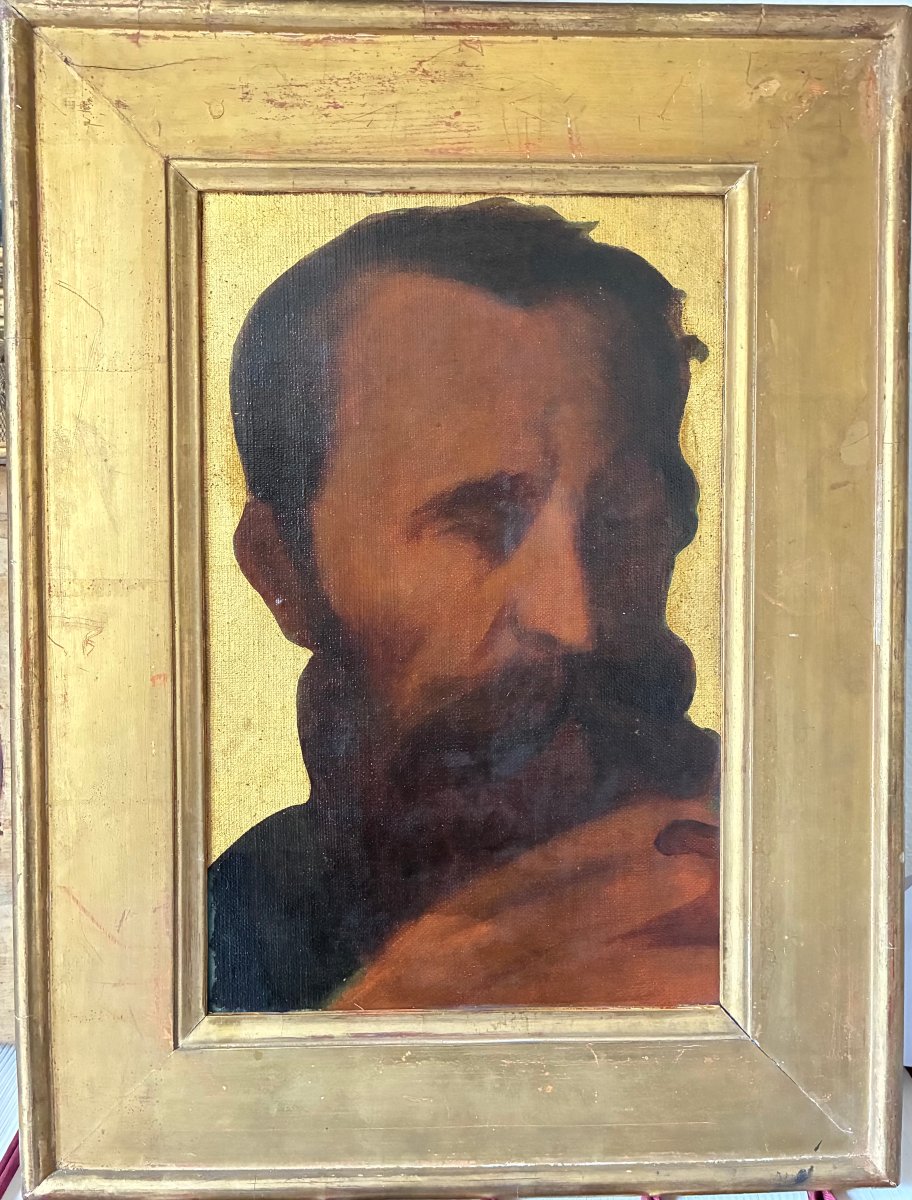 Dans " la remise des clés à Saint Pierre ". Etude de Saint Paul d' après Ingres.