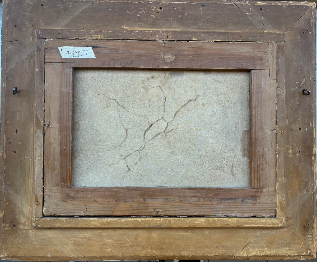 Vue d'Avignon au XIXème siècle. Attribué à DUNANT-VALLIER. (1818-1888).-photo-6