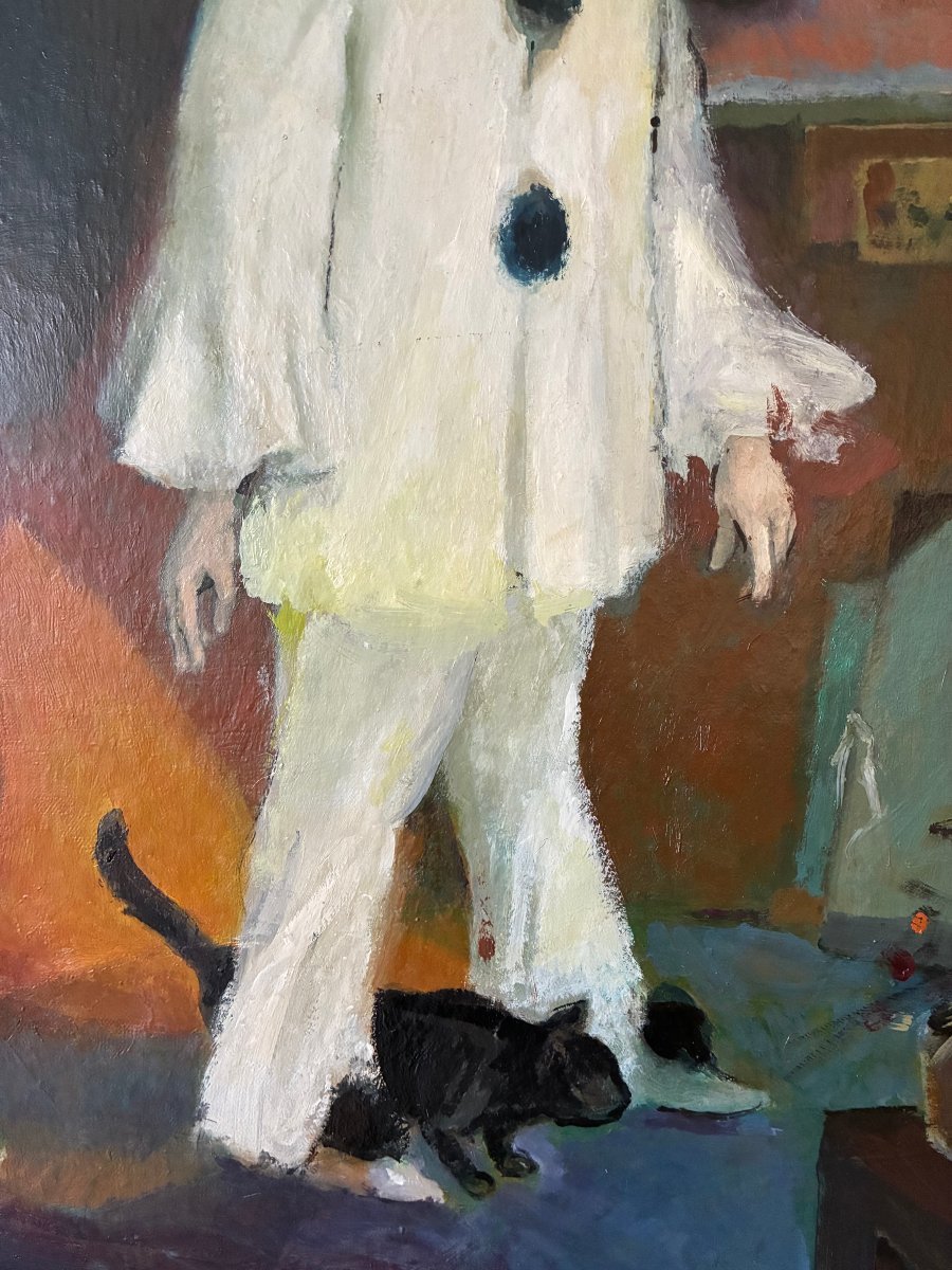 Harlequin And Pierrot In A Painter's Studio. -photo-4
