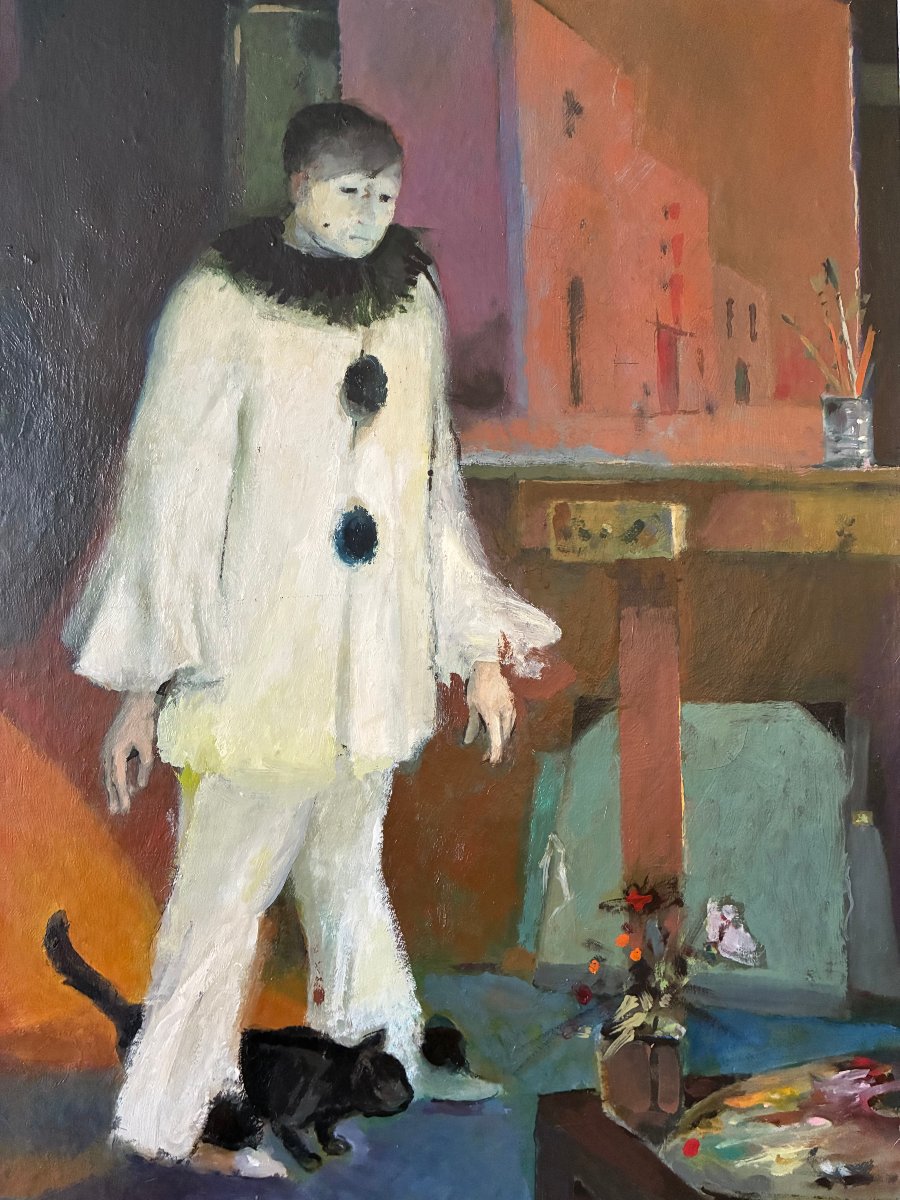 Harlequin And Pierrot In A Painter's Studio. -photo-3
