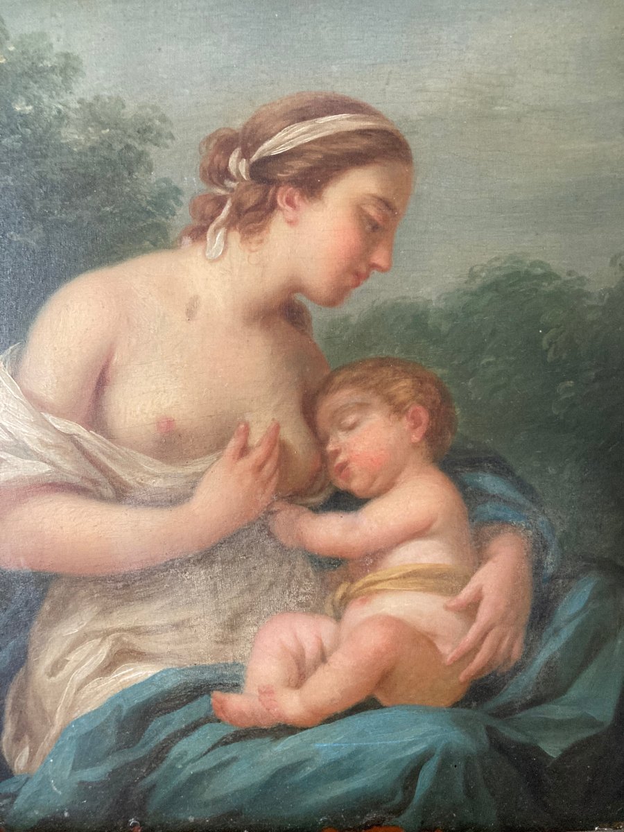 Two Small 18th-century Paintings. Associated With L.j.f. Lagrénée.-photo-4
