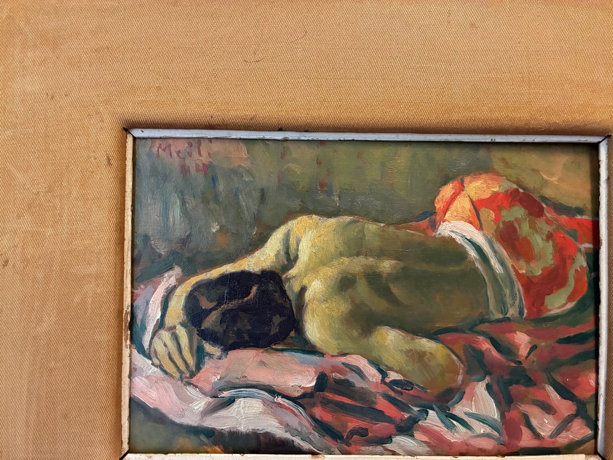 Woman Sleeping In A Meadow. Conrad Meili. (1895–1969).-photo-3