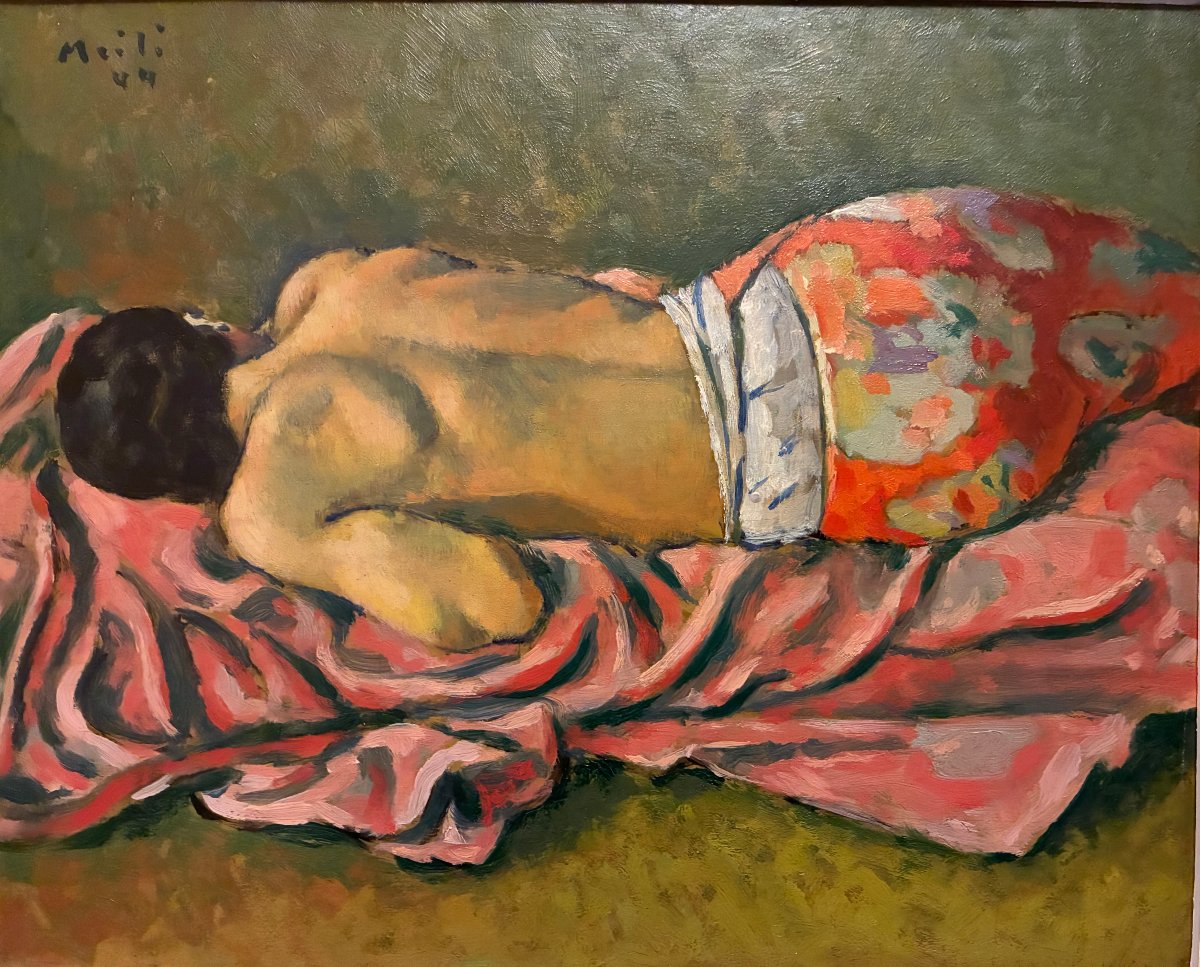 Woman Sleeping In A Meadow. Conrad Meili. (1895–1969).