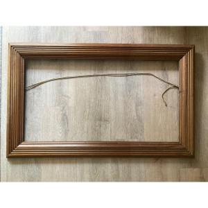Important Frame In Solid Natural Walnut.